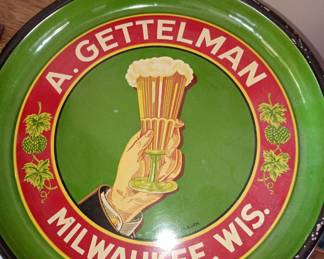 Vintage beer advertising tray