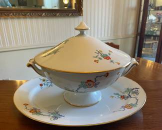 Limoges France soup, tureen, and matching large platter