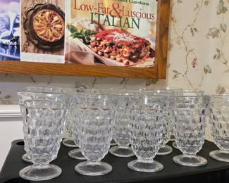 Vintage Fostoria American Clear Glassware Iced Tea Goblets