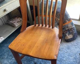 20th century Oak library chair antique