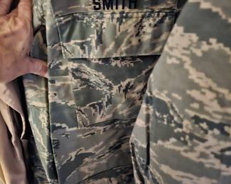 Air Force uniforms, flight suits, jackets, Camo, Bags, hats