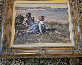 oil painting by William Marshall Brown - Pease Bay