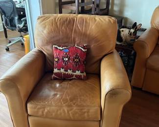 Robb & Stuckey Leather Recliner. No Rips or tears but should be professionally cleaned