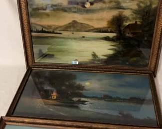 Three Cool Paintings On Glass