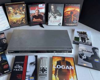 Panasonic Dvd Player And Lots Of Dvds