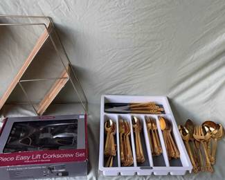 88 Rogers Oneida Ltd Gold Colored Flatware And More