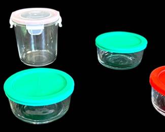 Glass Food Storage Bowls with Lids
