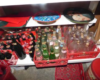 VINTAGE COCA COLA & OTHER SODA BOTTLES