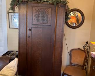 Antique Armoire with shelving inside