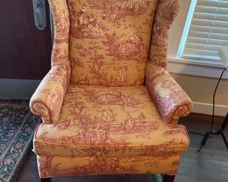 Queen Anne style Wing back Chair