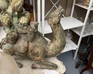 bronze camel artichoke ornament