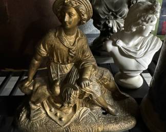 bronze figurine from clock