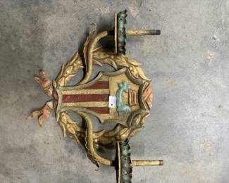 Iron sconce