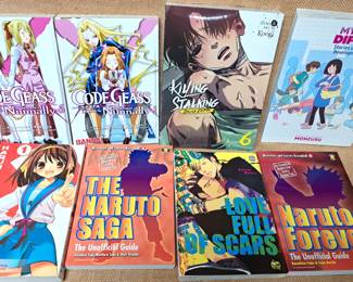 ANIME COMIC BOOKS LOT