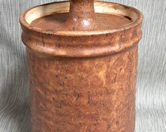 POTTERY COVERD VESSEL