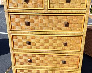 WICKER DRESSER