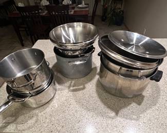 Enough pots and pans to cook 10 Thanksgiving dinners!