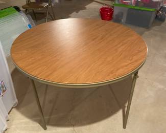 Vintage Round Folding Table