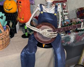 Skeleton Playing Banjo