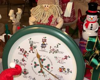Twelve Days of Christmas Clock 