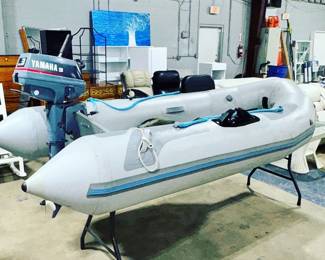Avon Inflatable Boat with Yamaha Motor Orlando Estate Auction