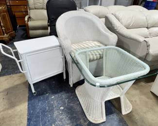 Wicker Chair & Table Orlando