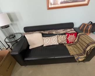 Sofa, Rug's, Pillows, End Table, Lamps