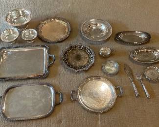 Assorted Silverplate Serving Pieces 