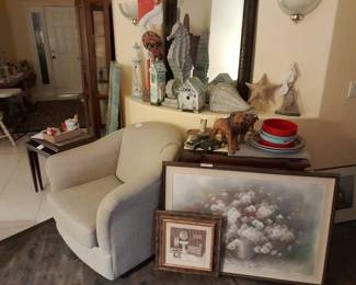Cloth barrel chairs 175 each or both for $325