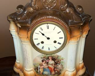 Vintage Howell James & Co- To The Queen Mantel Clock