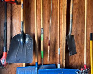 Shovels and Garden tools