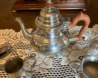 Williamsburg Pewter Teaset