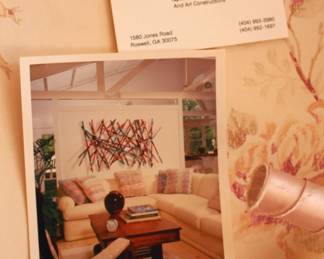 Wall art by Susan English Starr.