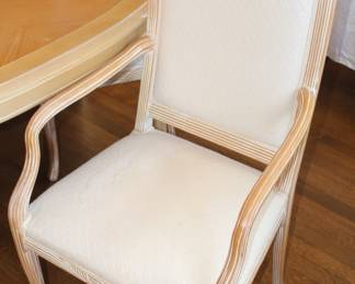 BUY IT NOW! $350.00. Bernhardt DR table w/8 chairs.                     42" W x 64" L x 30" H.  Full length w/2-18" leaves=100"