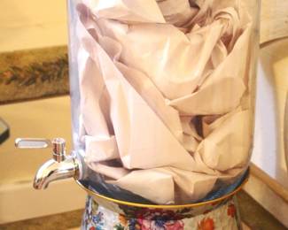 MacKenzie Childs beverage dispenser.