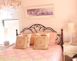 BUY IT NOW! $175.00. Iron & Metal Queen Bed with Stearns & Foster mattress & box spring.