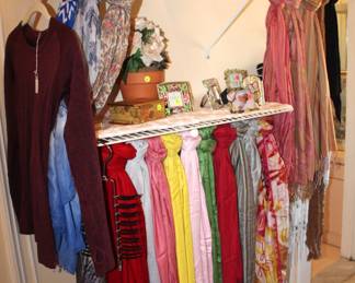 Beautiful scarves.