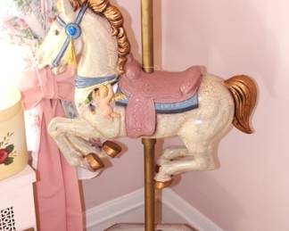 Carousel horse.