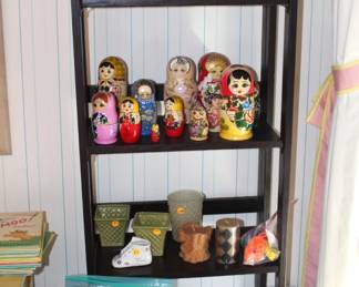 Russian nesting dolls, childrens' books and lots more.