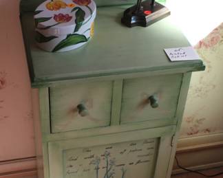 Painted cabinet.
