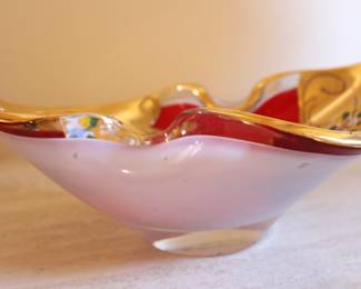 Venetian glass bowl.