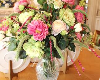 Large floral arrangement.