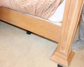 BUY IT NOW! $150.00. Wooden queen-size bed.    Headboard & footboard & frame. (Priced separately from Tempur-Pedic Mattress)
