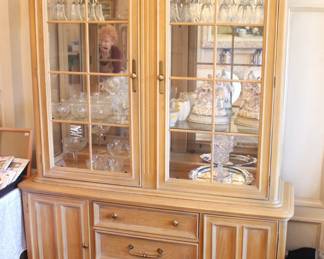 BUY IT NOW! $295.00. Bernhardt China Cabinet.           56" W x 17" D x 81" H.