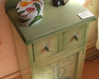 Painted cabinet.