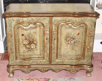 BUY IT NOW! $195.00.  Painted cabinet with drawers and shelves. 46" W x 20" D x 35" H