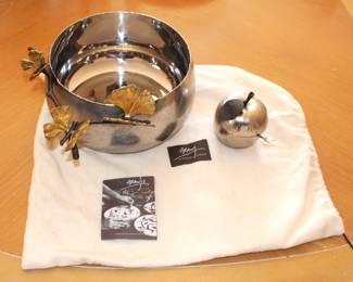 Michael Aram bowl and apple dish.
