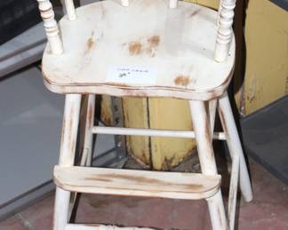Wooden chair.