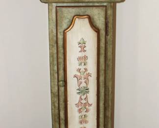 Painted case clock.
