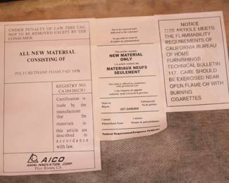 BUY IT NOW! $725.00.  Six Aico Arm Chairs.